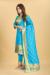Picture of Statuesque Silk Turquoise Straight Cut Salwar Kameez