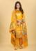 Picture of Pretty Silk Orange Straight Cut Salwar Kameez