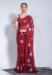 Picture of Bewitching Georgette Maroon Saree