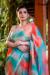 Picture of Sightly Organza Medium Turquoise Saree
