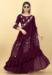 Picture of Appealing Crepe & Georgette Maroon Readymade Gown
