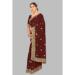 Picture of Well Formed Georgette Saddle Brown Saree