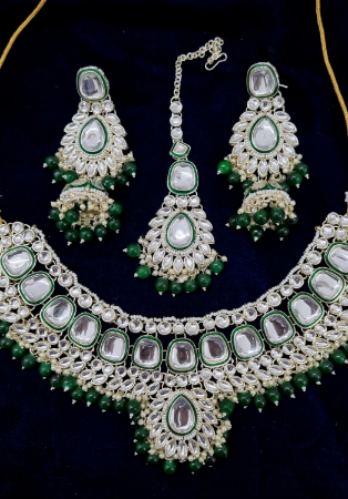 Picture of Good Looking Dark Sea Green Necklace Set