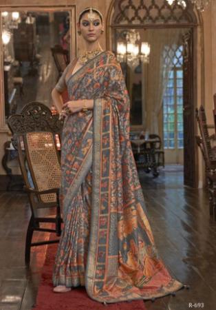 Picture of Excellent Georgette Dim Gray Saree