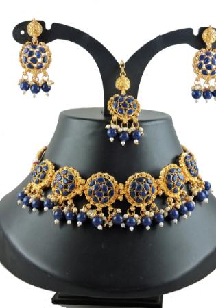 Picture of Marvelous Georgette Golden Necklace Set