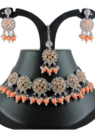 Picture of Exquisite Georgette Azure Necklace Set