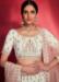 Picture of Well Formed Georgette & Silk Off White Lehenga Choli
