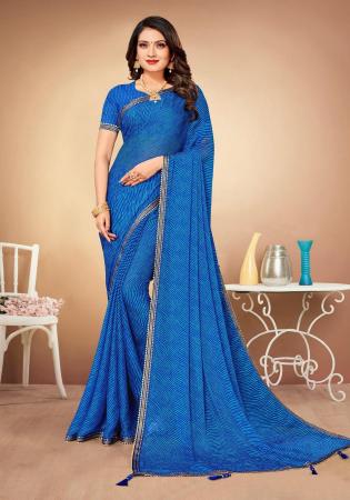 Blue Saree - Shop Latest Blue Color Designer Saree Online