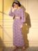Picture of Elegant Crepe Rosy Brown Western Dress