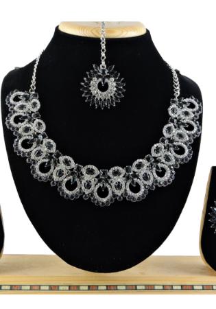 Picture of Well Formed Midnight Blue Necklace Set