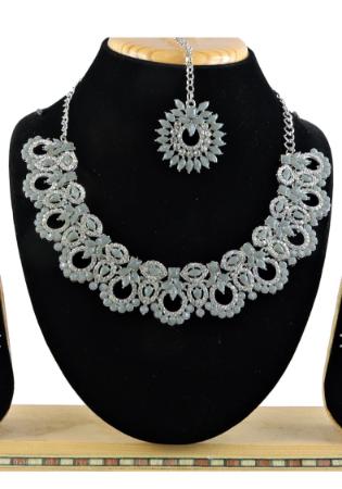 Picture of Elegant Light Slate Grey Necklace Set