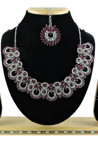 Picture of Grand Maroon Necklace Set