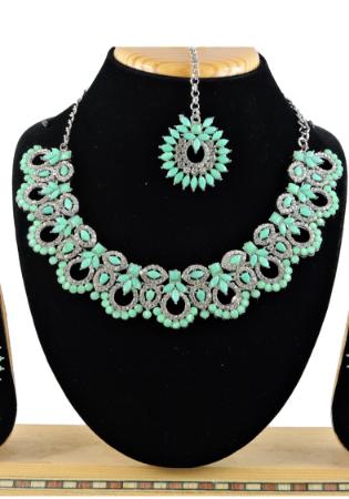 Picture of Good Looking Dim Gray Necklace Set