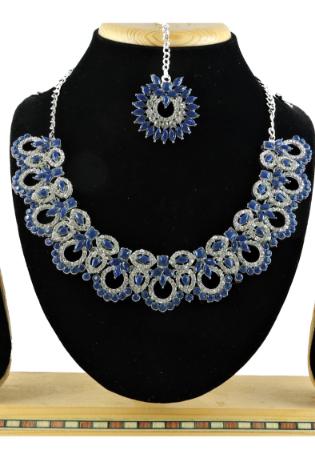 Picture of Beautiful Dark Slate Blue Necklace Set