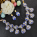 Picture of Superb Dark Slate Blue Necklace Set