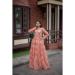 Picture of Magnificent Chiffon & Cotton Indian Red Readymade Gown