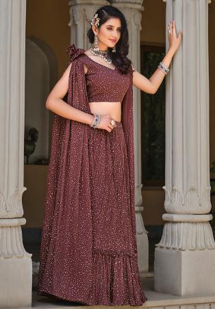 Picture of Lovely Georgette Sienna Readymade Lehenga Choli