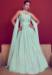 Picture of Delightful Georgette Light Steel Blue Readymade Gown