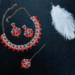 Picture of Graceful Dark Red Necklace Set