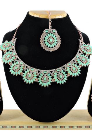 Picture of Well Formed Dim Gray Necklace Set
