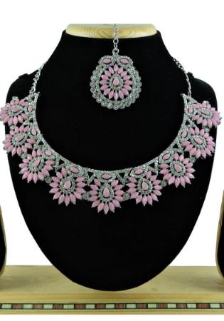 Picture of Magnificent Pink Necklace Set