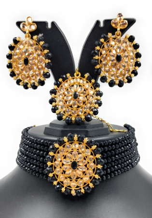 Picture of Ravishing Black Necklace Set