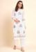 Picture of Magnificent Georgette White Smoke Kurtis & Tunic