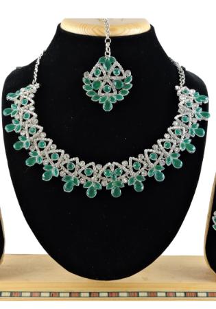 Picture of Statuesque Sea Green Necklace Set