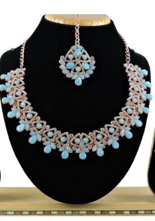 Picture of Sightly Sky Blue Necklace Set