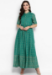 Picture of Amazing Rayon Sea Green Readymade Gown