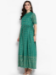 Picture of Amazing Rayon Sea Green Readymade Gown