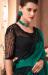 Picture of Enticing Georgette & Silk Teal Saree