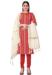 Picture of Shapely Cotton Indian Red Straight Cut Salwar Kameez