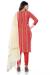 Picture of Shapely Cotton Indian Red Straight Cut Salwar Kameez