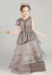 Picture of Lovely Georgette Silver Kids Gown