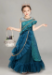 Picture of Well Formed Georgette Midnight Blue Kids Gown