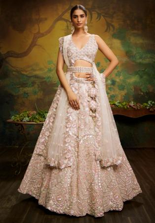 Off White Designer Snehora Charan Indian Evening Gown  Sareetag