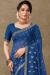 Picture of Shapely Georgette Midnight Blue Saree