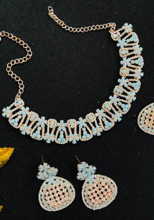Picture of Fine Light Steel Blue Necklace Set