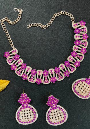 Picture of Beauteous Purple Necklace Set