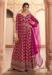 Picture of Silk Medium Violet Red Anarkali Salwar Kameez