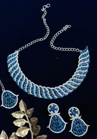 Picture of Splendid Dark Slate Blue Necklace Set