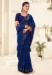 Picture of Fascinating Georgette Midnight Blue Saree