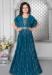 Picture of Pleasing Georgette Teal Kids Gown