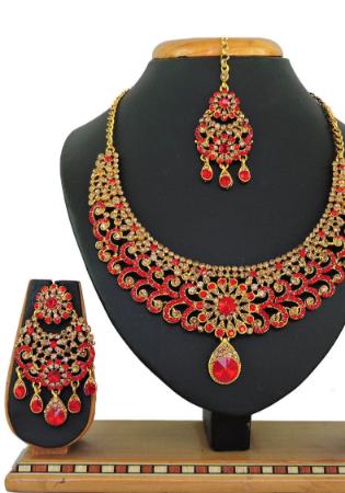 Picture of Beauteous Dark Olive Green Necklace Set