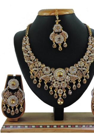Picture of Good Looking Golden Rod Necklace Set