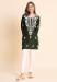 Picture of Exquisite Rayon Dark Olive Green Kurtis & Tunic