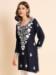 Picture of Lovely Rayon Navy Blue Kurtis & Tunic