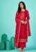 Picture of Stunning Organza Crimson Straight Cut Salwar Kameez