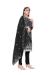 Picture of Comely Organza Black Straight Cut Salwar Kameez